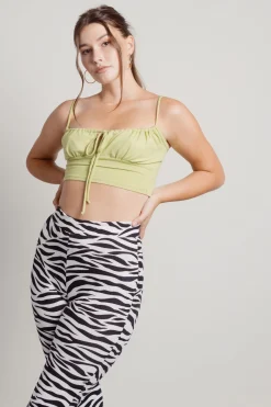 Tobi Lunya Crop Top - Kiwi Green