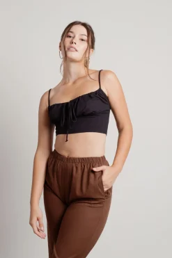 Tobi Lunya Crop Top - Kiwi Green