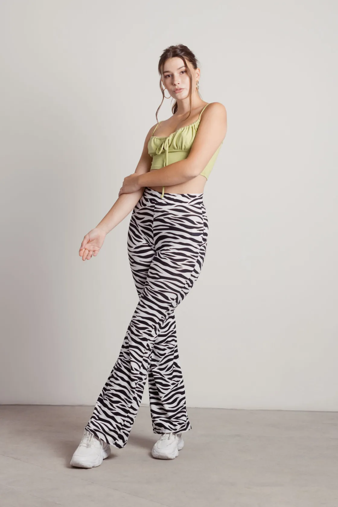 Tobi Lunya Crop Top - Kiwi Green