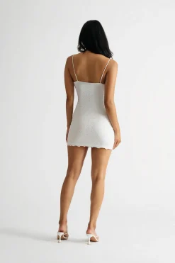 Tobi Madelynn Eyelet Bodycon Mini Dress -