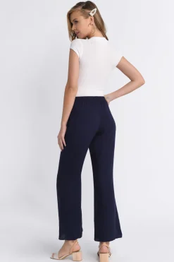 Tobi Make Me Dance Flared Pants - Navy