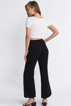Tobi Make Me Dance Flared Pants - Navy
