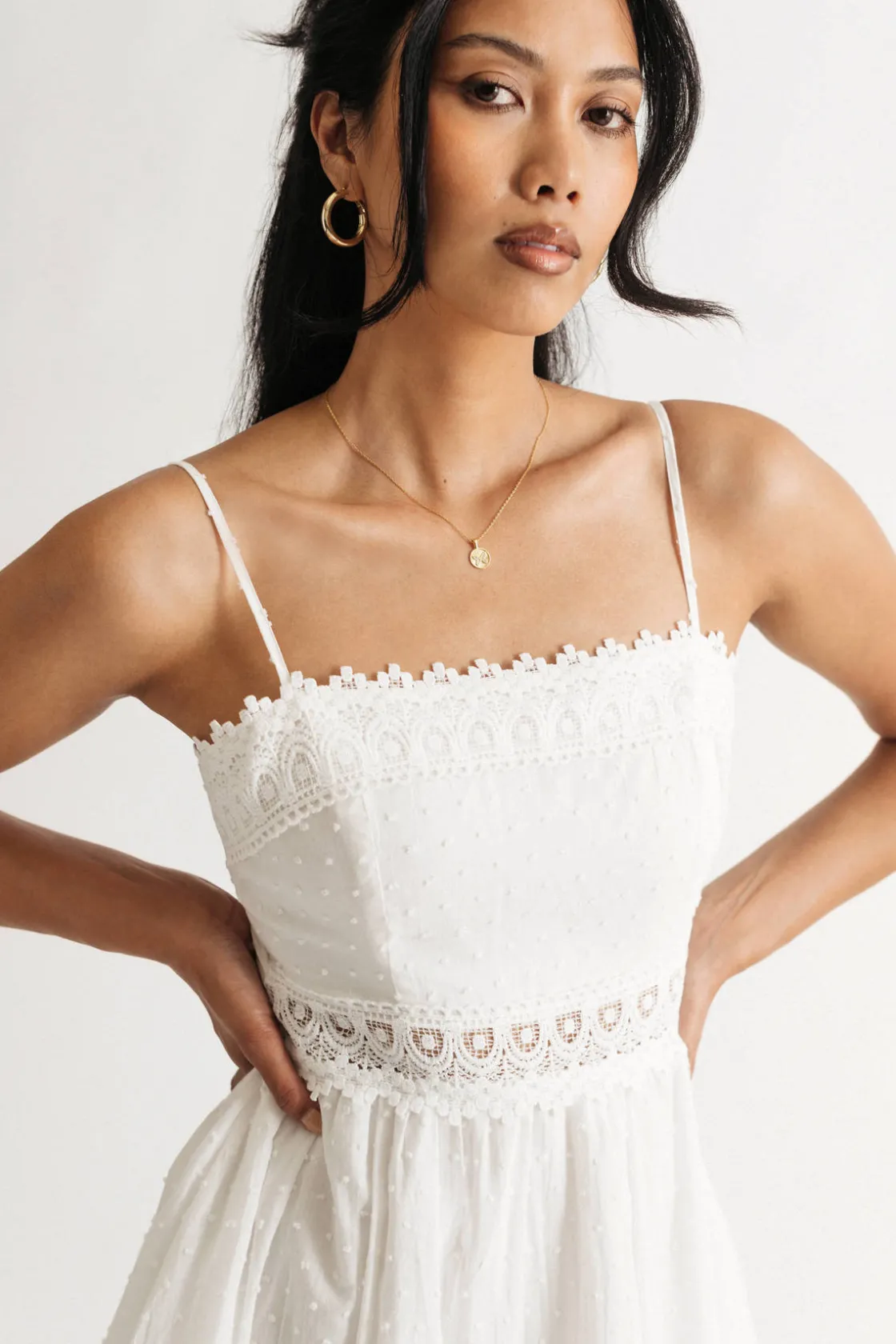 Tobi Make Me Go Lace Skater Dress