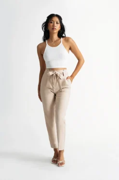 Tobi Make My Way Black Paperbag Pants