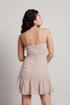 Tobi Make You Feel Floral Surplice Mini Dress -