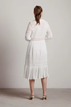 Tobi Malibu Mornings Lace Inset Midi Dress -