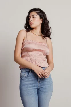Tobi Many Hours Satin Top - Black