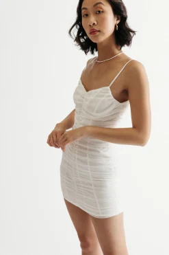Tobi Mariah Ruched Bodycon Mini Dress