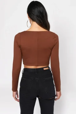 Tobi Marianne Crop Top - Black