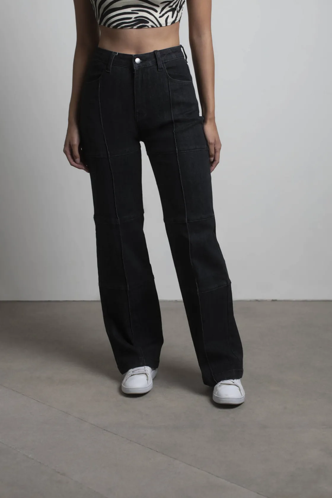 Tobi Marina Del Rey Wide Leg Jeans - Black