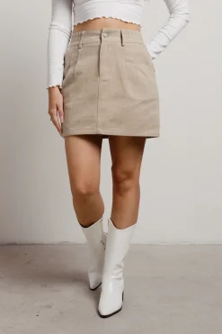 Tobi Marleen Elastic Waist Mini Skirt -