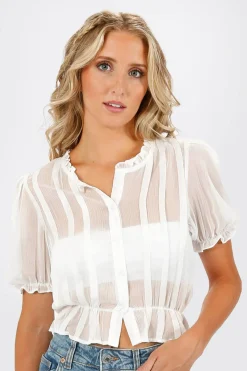 Tobi Marleigh Sheer Blouse -
