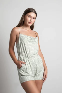 Tobi Maude Cowl Neck Romper -
