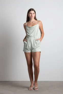 Tobi Maude Cowl Neck Romper -