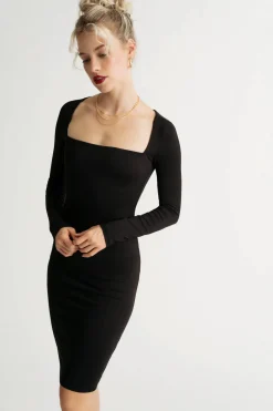 Tobi Mavis Long Sleeve Bodycon Midi Dress
