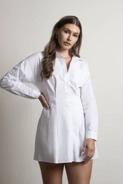Tobi Meet You There Collared A-line Mini Dress -