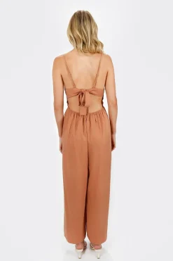 Tobi Micca Shirred Waist Jumpsuit -