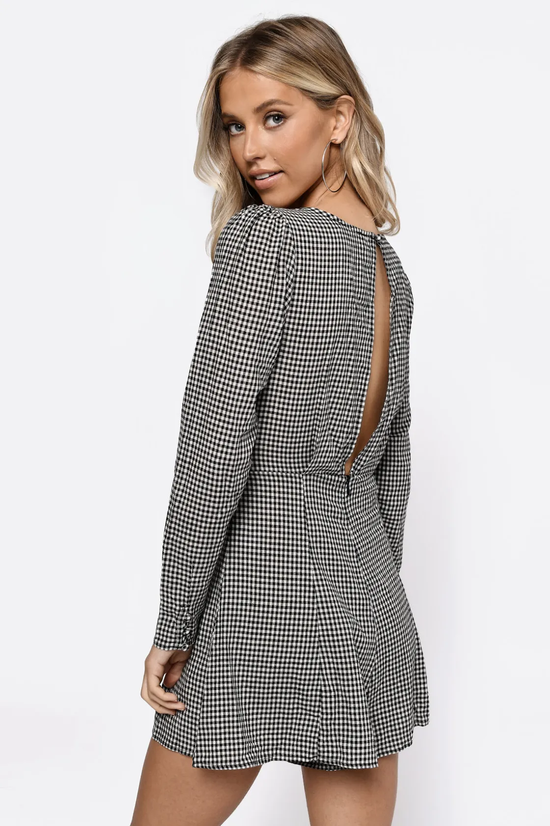 Tobi Mikaela Gingham Romper -