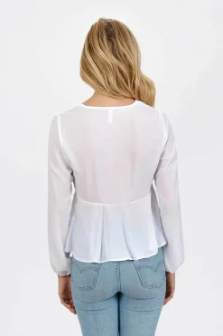 Tobi Mikee Front Tie Blouse -