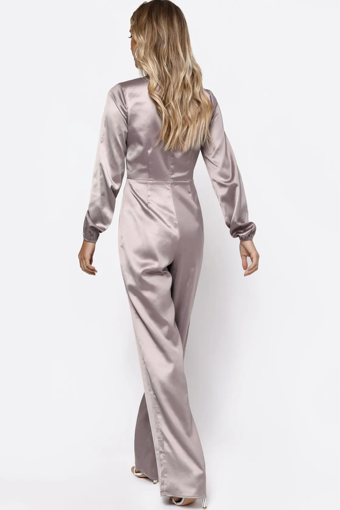 Tobi Mila Front Tie Jumpsuit - Taupe