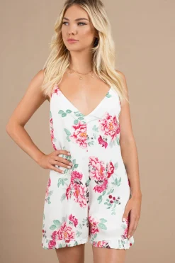 Tobi MinkPInk Mini Petals Floral Romper -