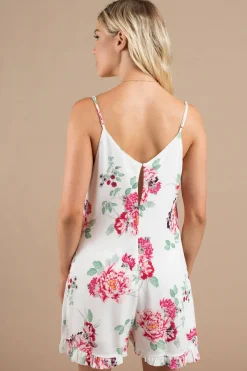 Tobi MinkPInk Mini Petals Floral Romper -