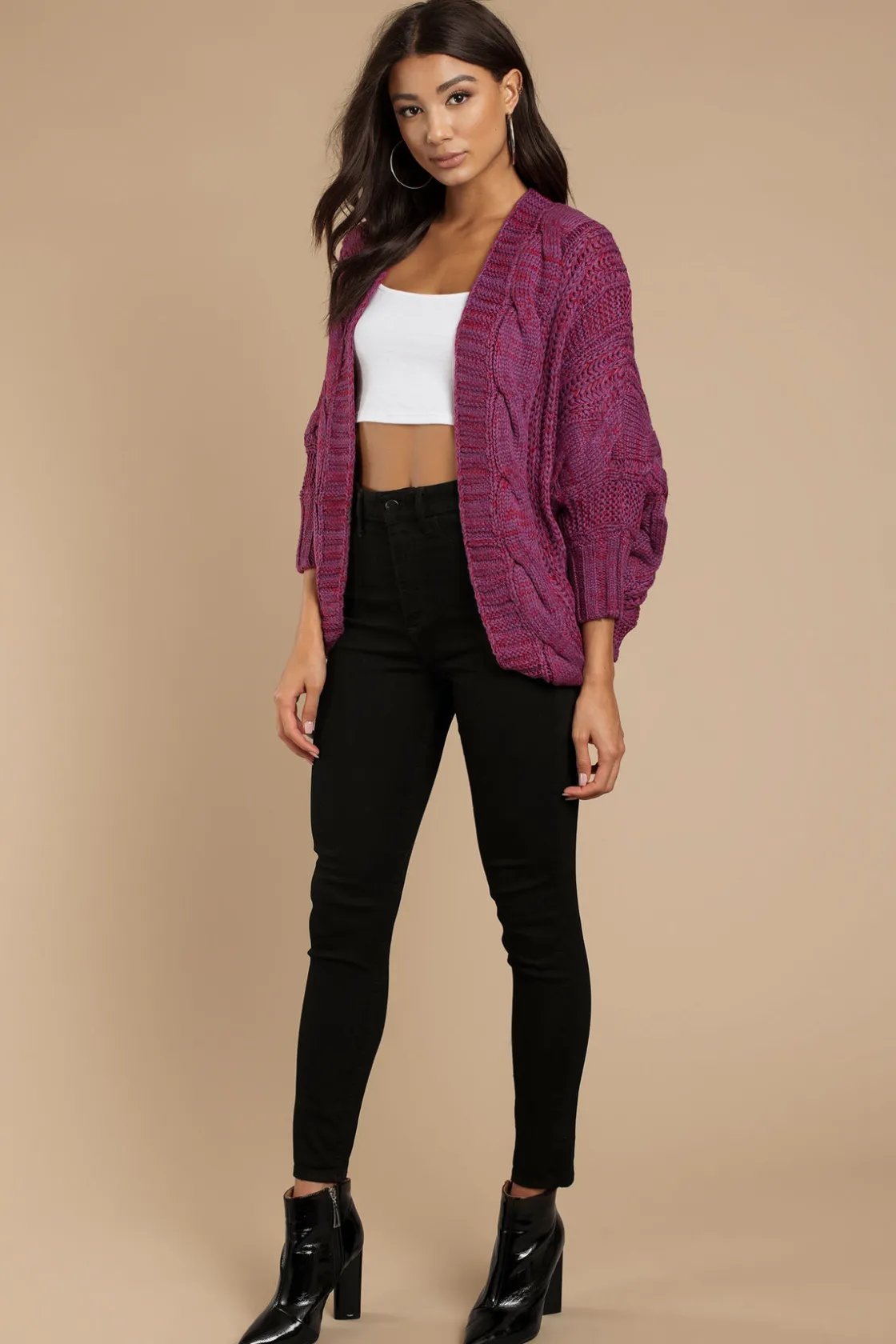 Tobi Miraval Chunky Knit Sweater - Navy