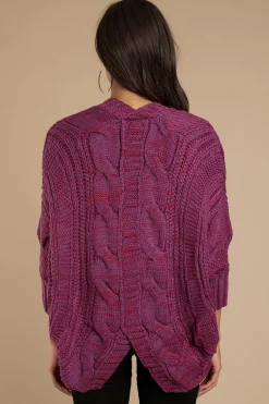 Tobi Miraval Chunky Knit Sweater - Navy