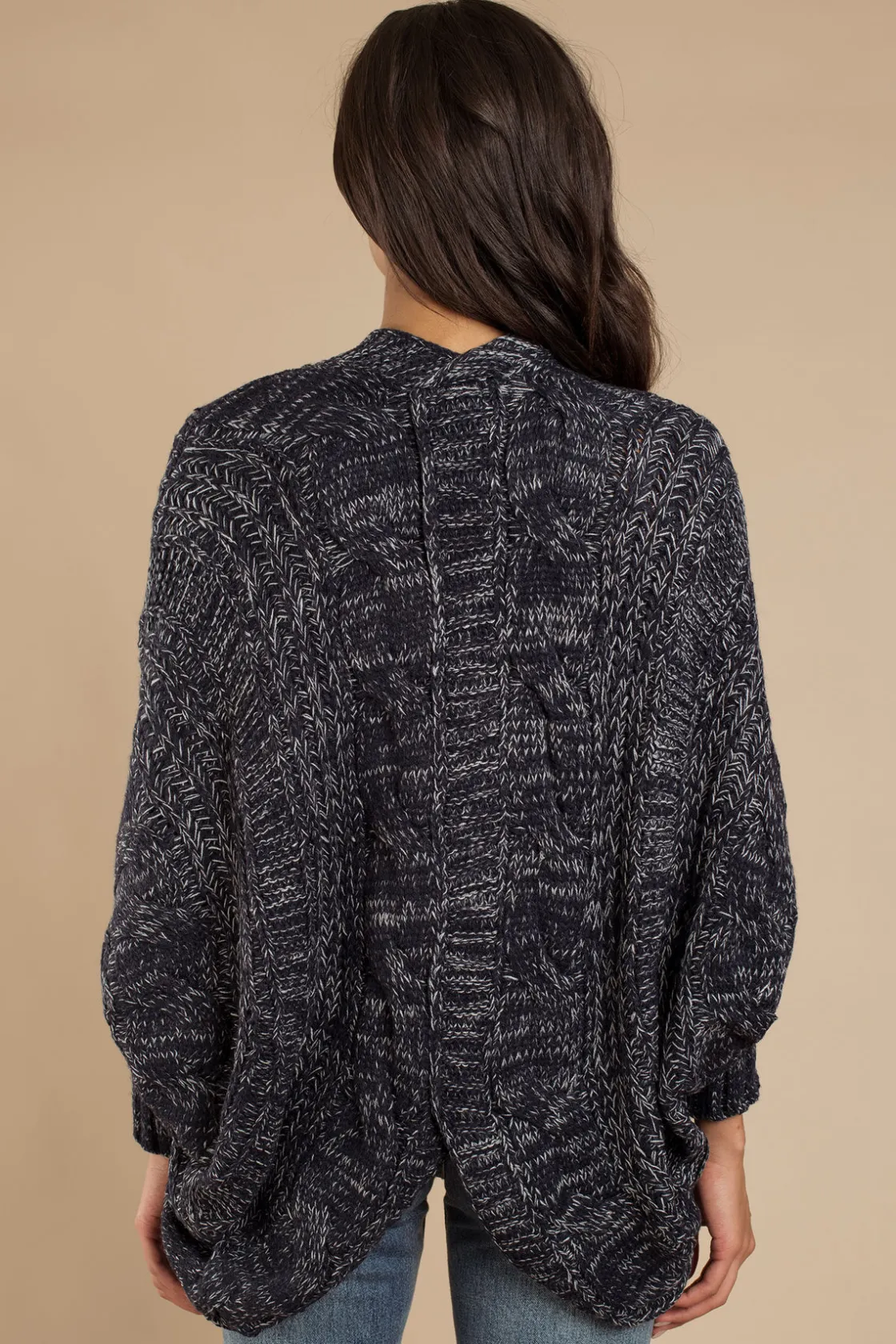 Tobi Miraval Chunky Knit Sweater - Navy