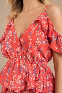Tobi Moon River Diana Floral Blouse -