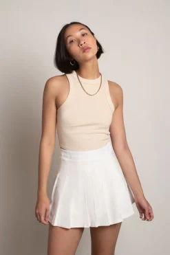 Tobi Moonball Tennis Skirt - Black