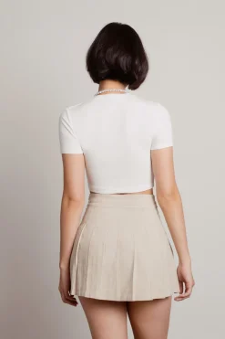 Tobi Moonball Tennis Skirt - Black