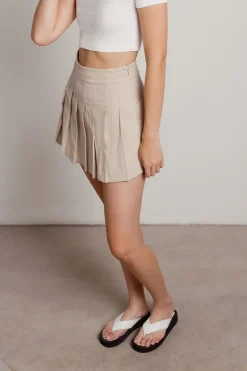 Tobi Moonball Tennis Skirt - Black