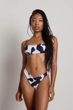 Tobi Moo-ve Over Cow Print Bikini Set -