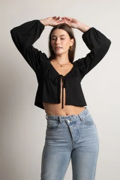 Tobi More Of This Crop Top - Black