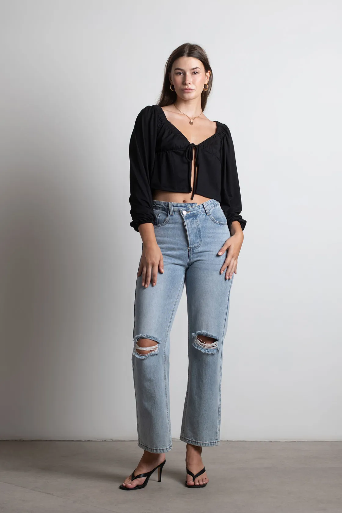 Tobi More Of This Crop Top - Black