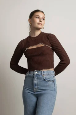 Tobi Motivate Me Cutout Sweater -