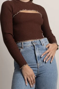 Tobi Motivate Me Cutout Sweater -