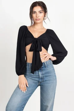 Tobi Move On Crop Top - Navy Satin Leopard