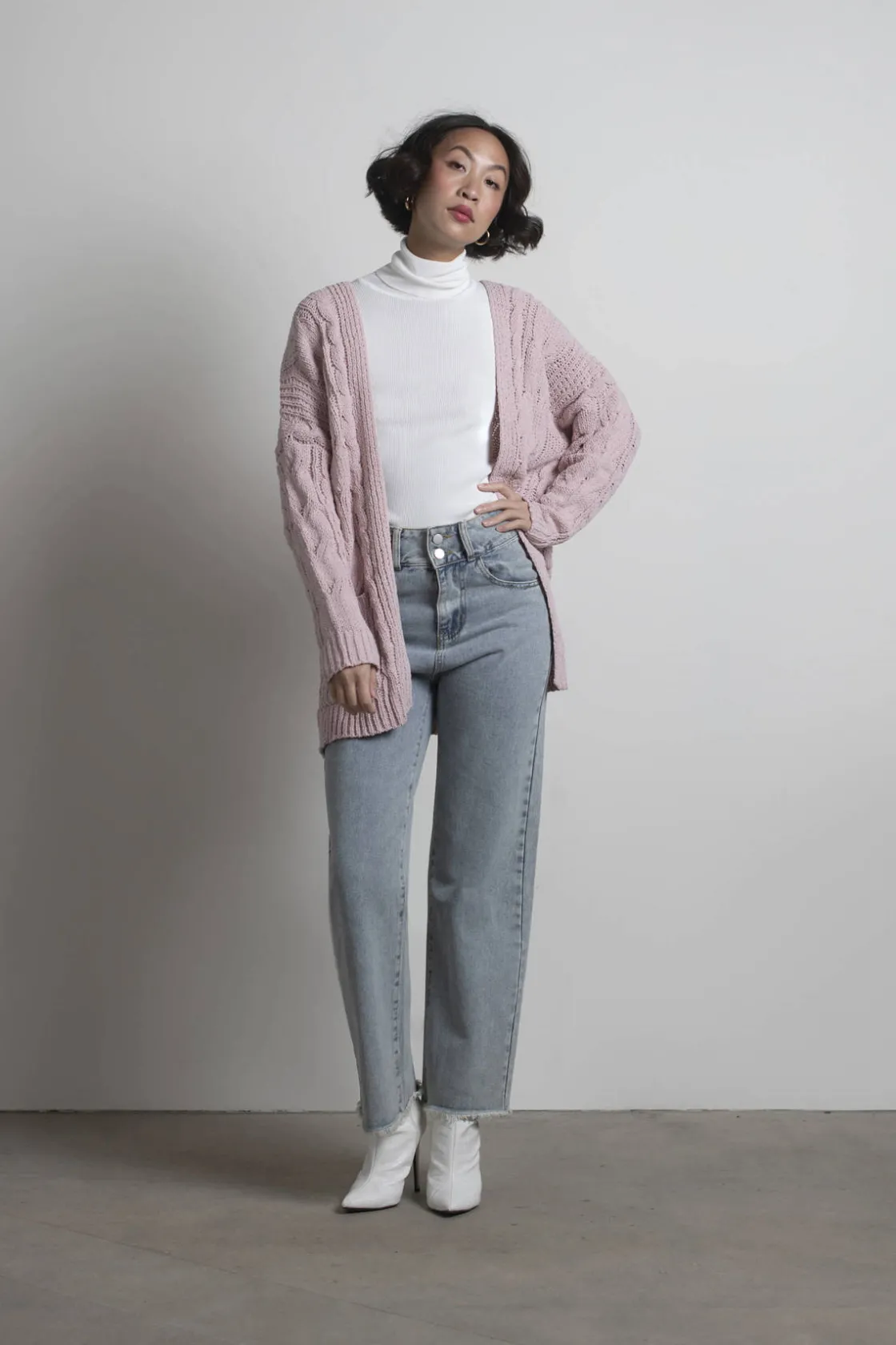 Tobi My Comfort Zone Cable Knit Cardigan -