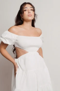 Tobi My Treat Tiered Skater Mini Dress -