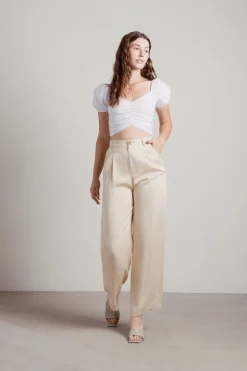 Tobi Mystical Love Crop Top - Ivory