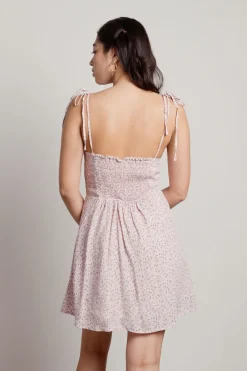 Tobi Nala Floral Babydoll Mini Dress -
