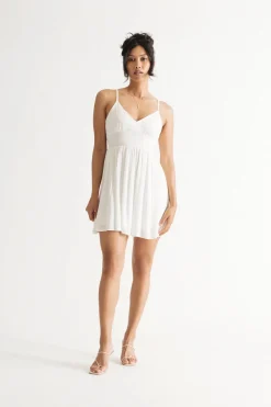 Tobi Natalia Cutout Babydoll Mini Dress