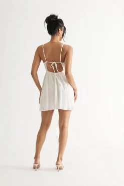 Tobi Natalia Cutout Babydoll Mini Dress