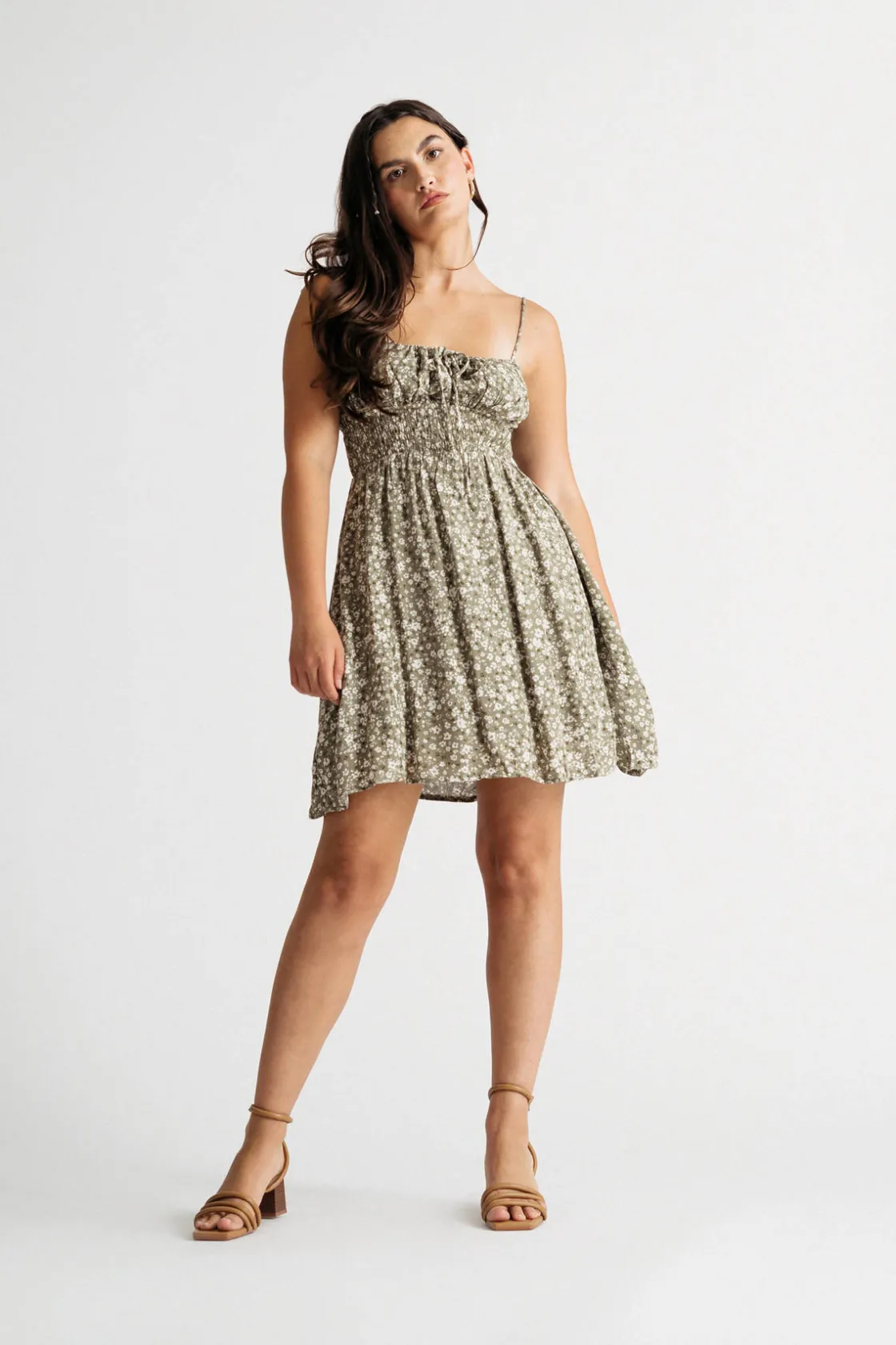 Tobi Natasha Floral Babydoll Mini Dress -