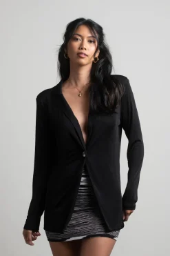Tobi Need My Focus Thin Knit Blazer