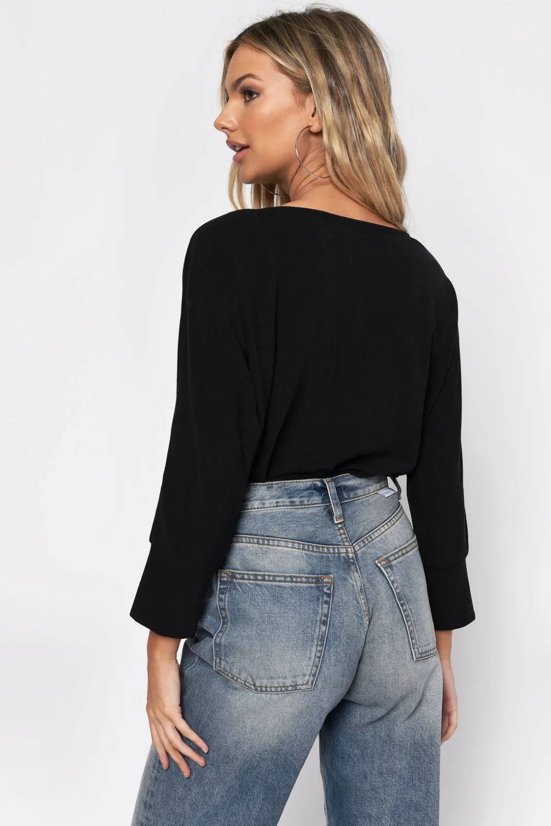 Tobi Need You Here Front Knot Top - Ivory