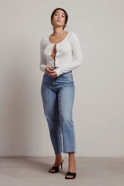 Tobi Nelly Crop Top - White