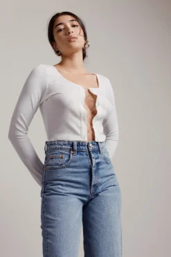 Tobi Nelly Crop Top - White